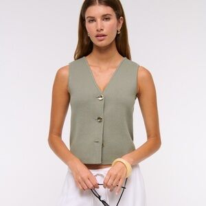 Abercrombie & Fitch Sage Green Button Down Top